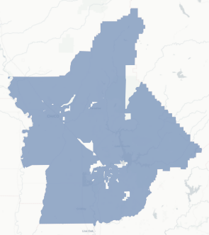 Butte County map