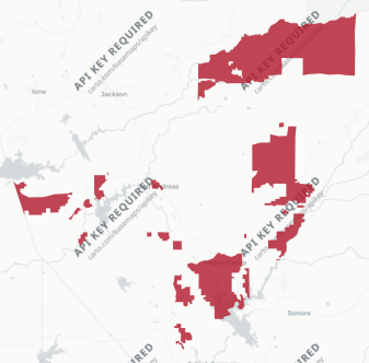 Calaveras County precinct map