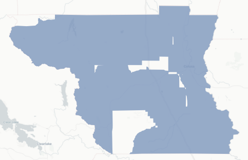 Colusa County map