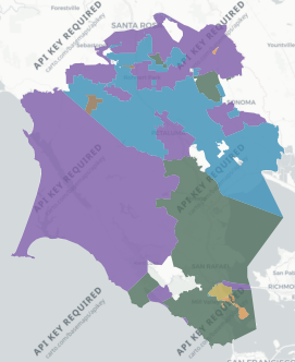 State Assembly District 12 results map