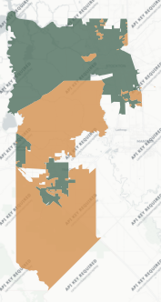 State Assembly District 13 results map