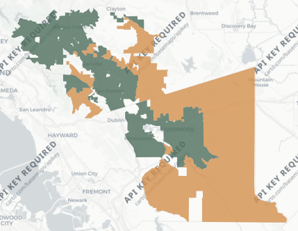 State Assembly District 16 results map