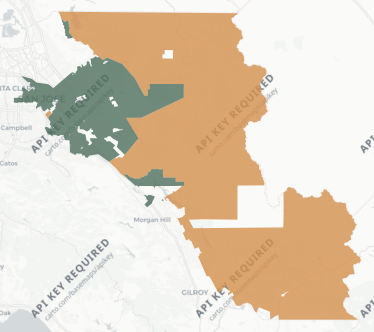 State Assembly District 25 results map