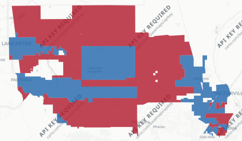 State Assembly District 39 results map