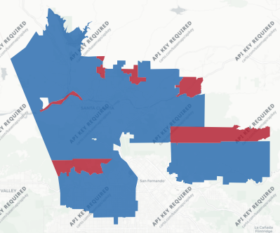 State Assembly District 40 results map