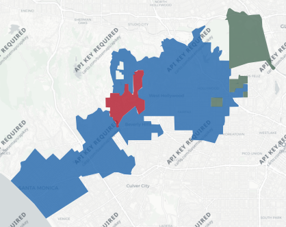 State Assembly District 51 results map