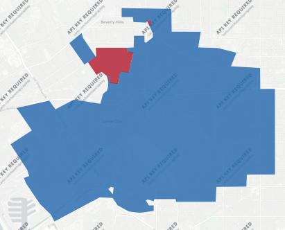 State Assembly District 55 results map