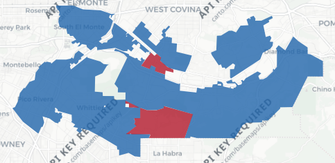 State Assembly District 56 results map