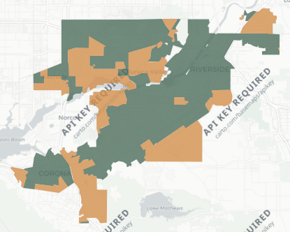 State Assembly District 58 results map