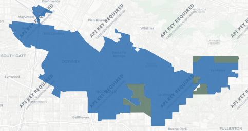 State Assembly District 64 results map