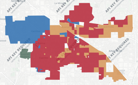 State Assembly District 67 results map
