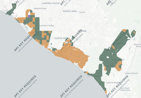 State Assembly District 72 results map