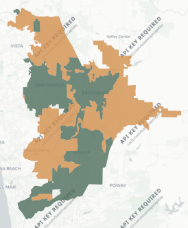 State Assembly District 76 results map