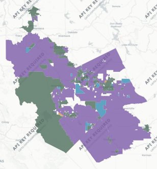 Congressional District 13 results map