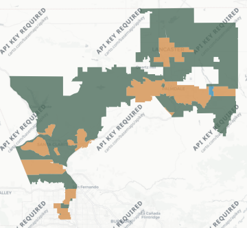 Congressional District 27 results map