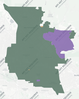 Congressional District 29 results map