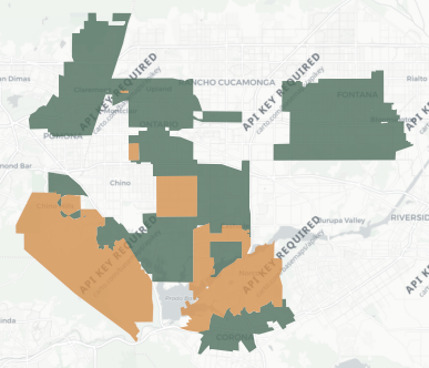 Congressional District 35 results map