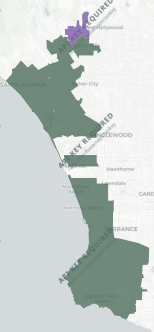 Congressional District 36 results map
