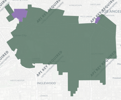 Congressional District 37 results map