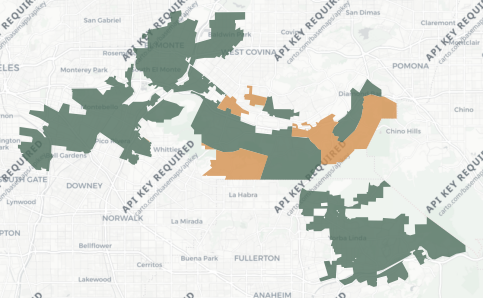 Congressional District 38 results map