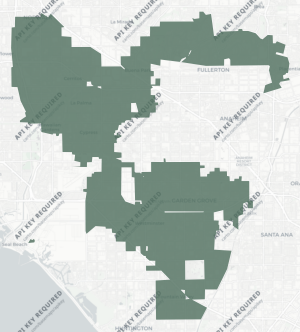 Congressional District 45 results map