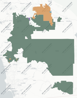 Congressional District 48 results map