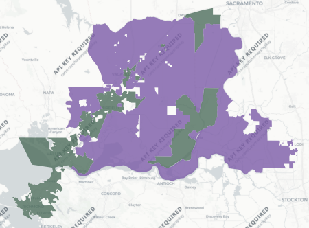 Congressional District 8 results map