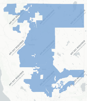 State Senate District 1 results map