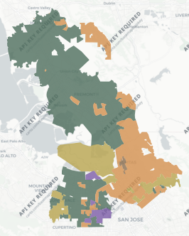 State Senate District 10 results map