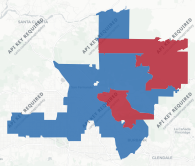 State Senate District 20 results map