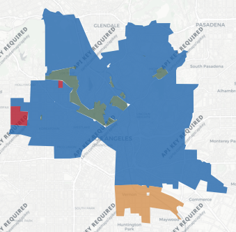 State Senate District 26 results map