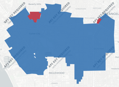 State Senate District 28 results map