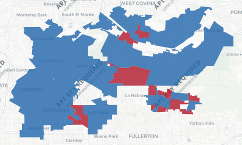 State Senate District 30 results map