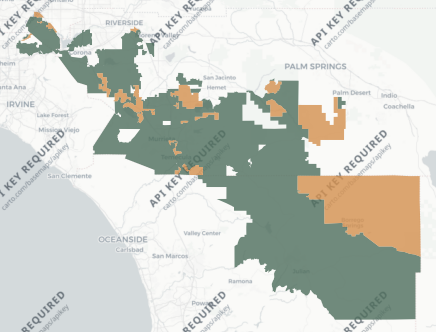 State Senate District 32 results map