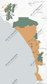 State Senate District 38 results map