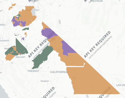 State Senate District 4 results map