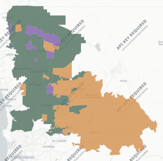 State Senate District 40 results map
