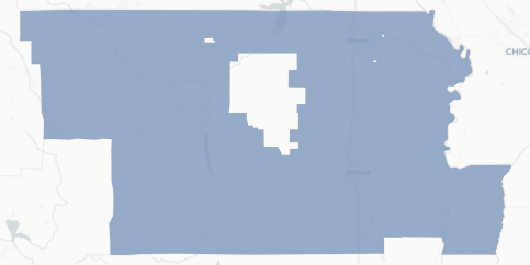 Glenn County map