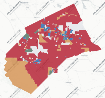 Merced County precinct map