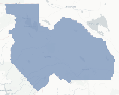 Plumas County precinct map