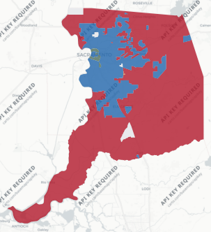 Sacramento County precinct map
