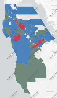 San Mateo County precinct map