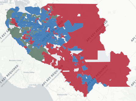 Santa Clara County precinct map