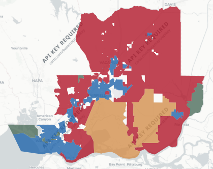 Solano County precinct map