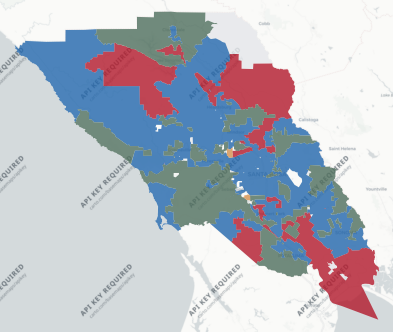 Sonoma County precinct map