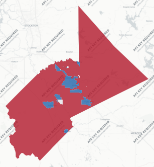 Stanislaus County precinct map
