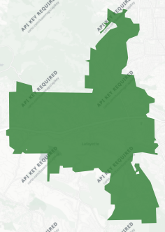 Lafayette School District Measure H results map
