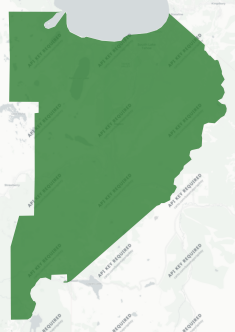 Community Facilities District Measure G results map