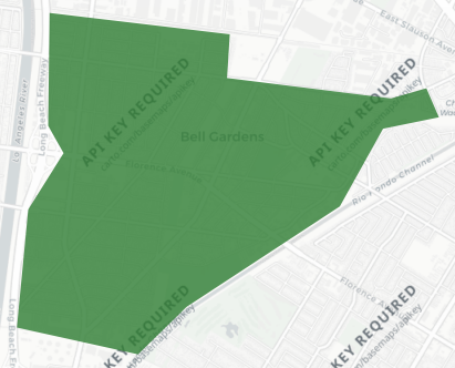 City of Bell Gardens Measure BG results map