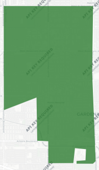 City of Gardena Measure GG results map